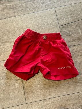 Properly Tied Red Kids' Shorts